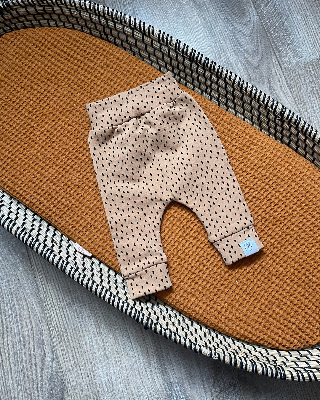 Harem babybroekje camel confetti