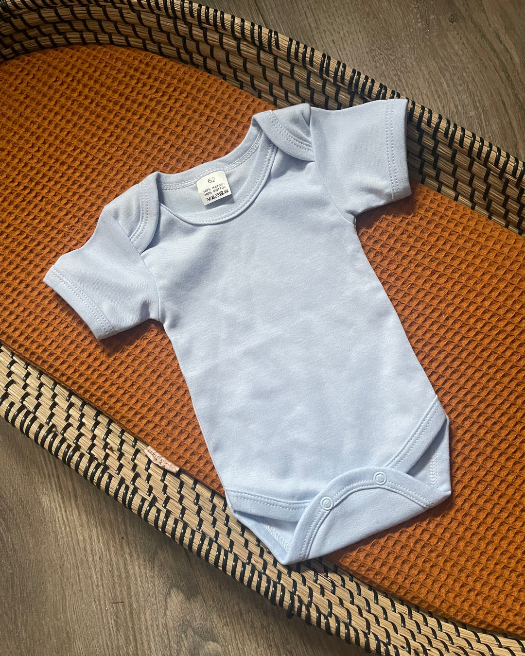 Korte mouw romper dromerig blauw