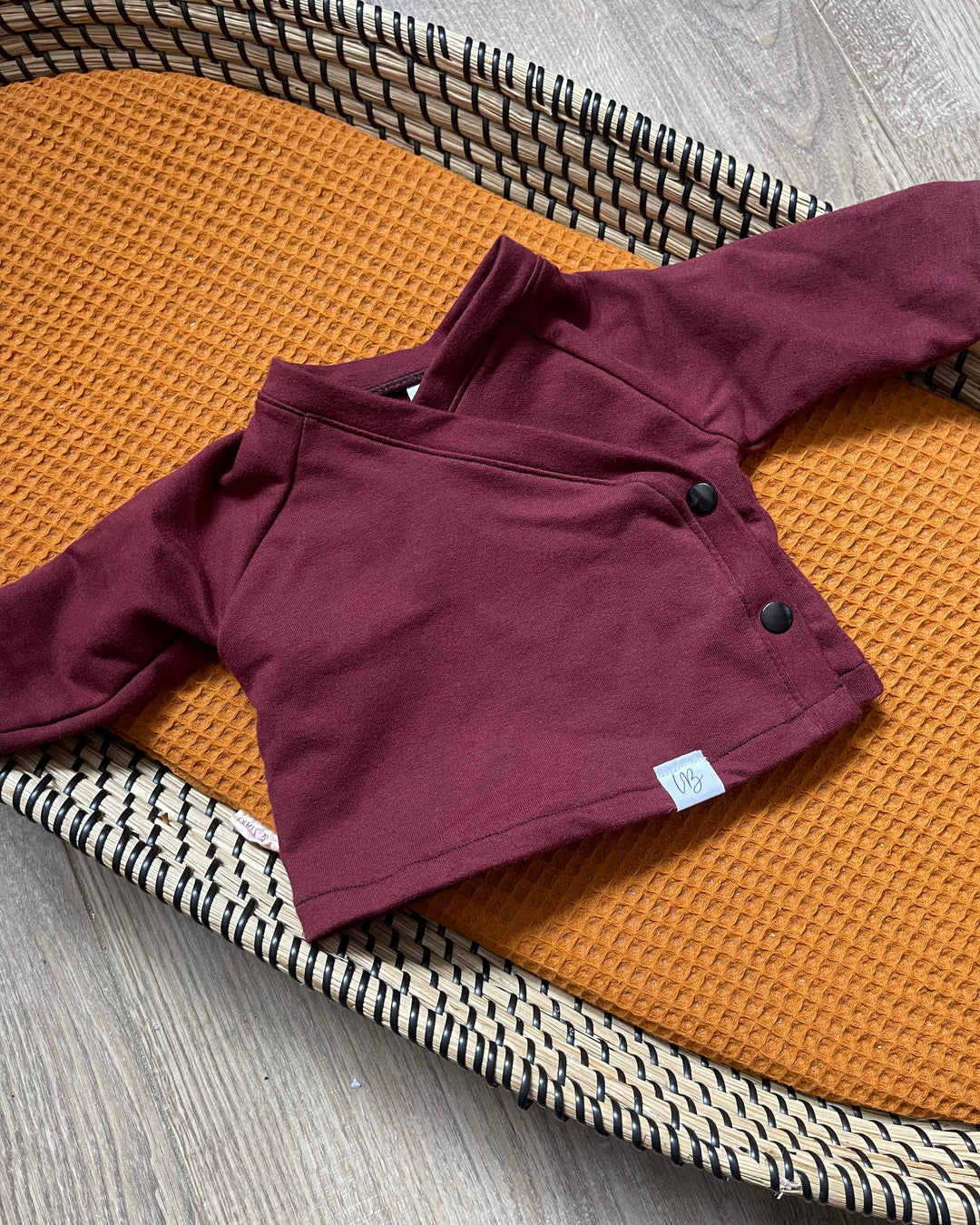 Baby overslagshirt rood