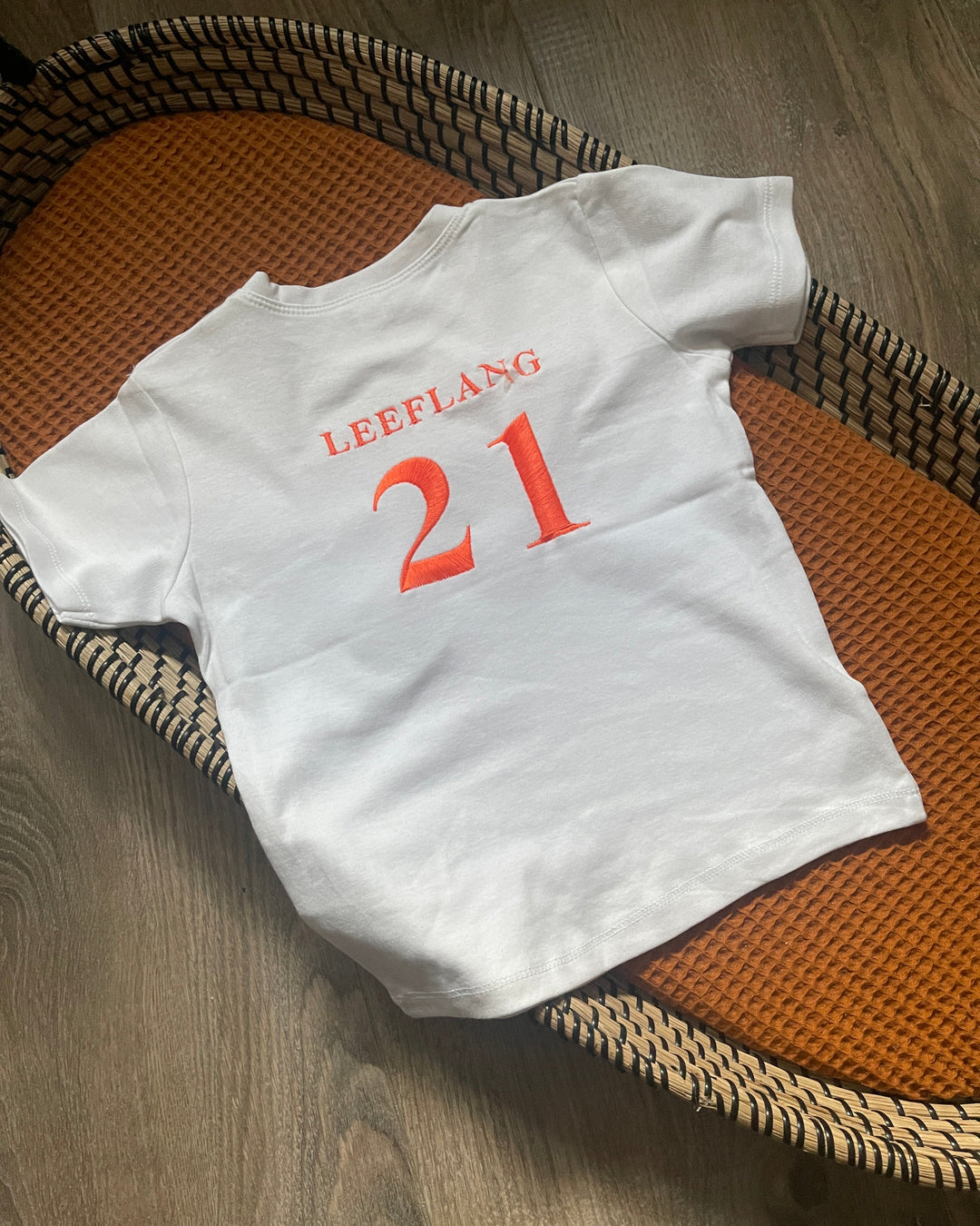 Voetbal t-shirt met naam en jaartal