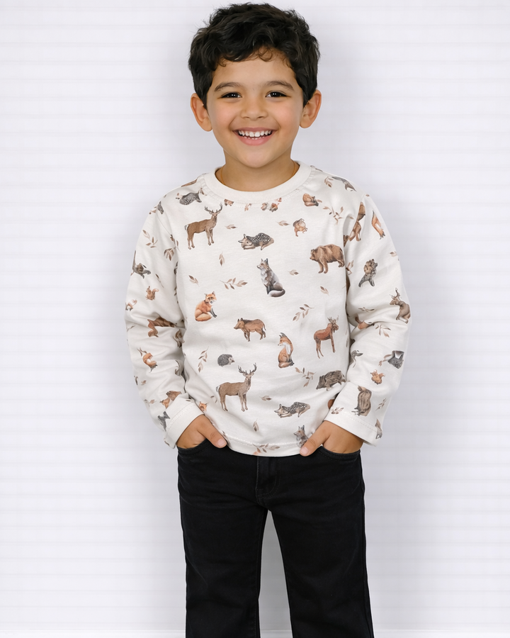 Longsleeve wilde dieren