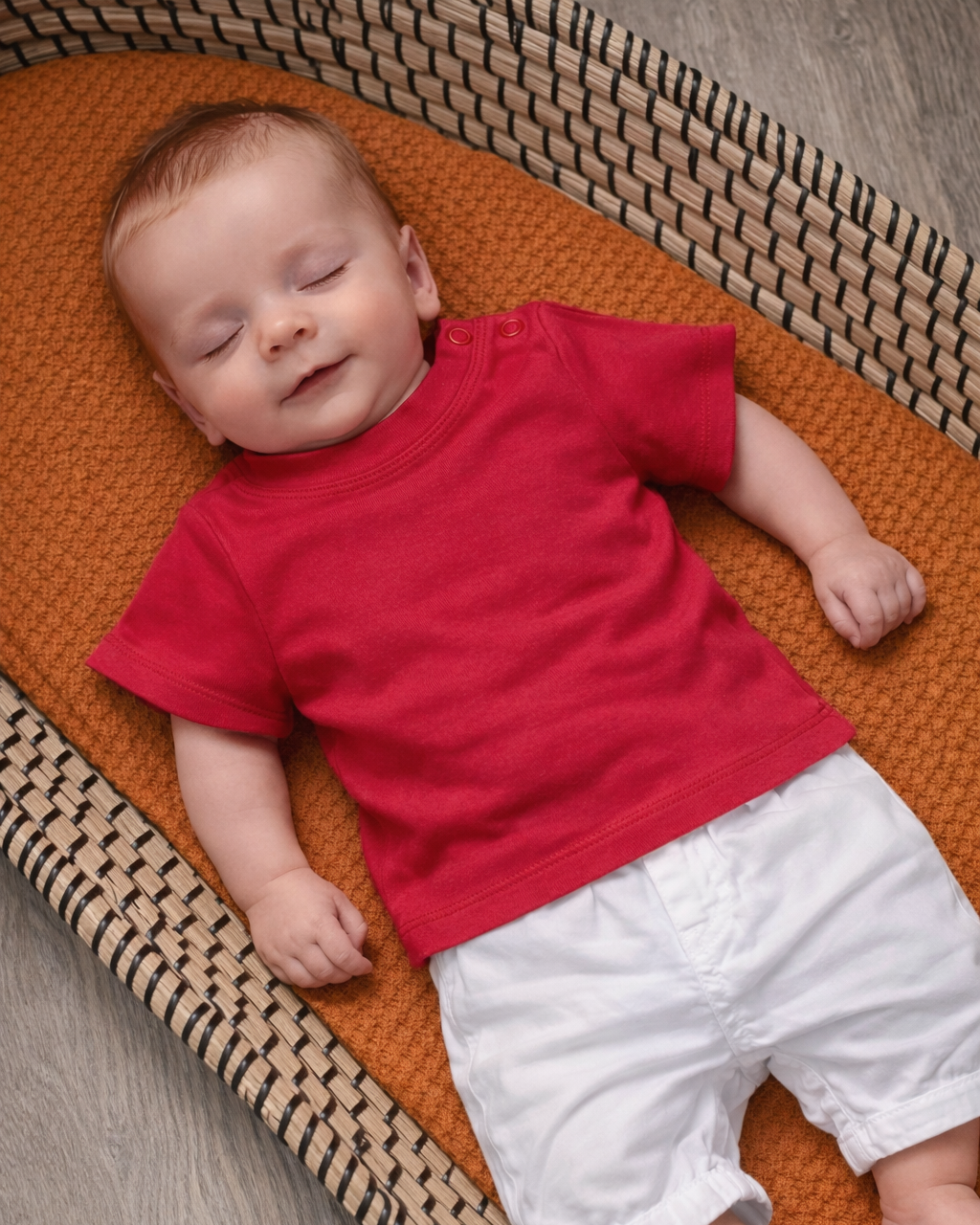 Rood t-shirt baby