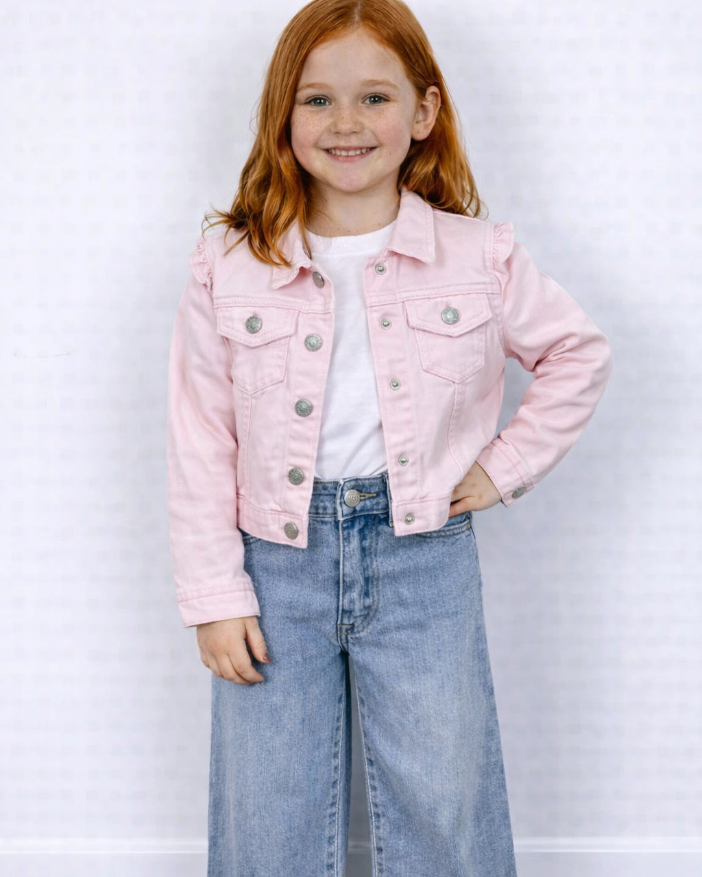 Roze denim jasje
