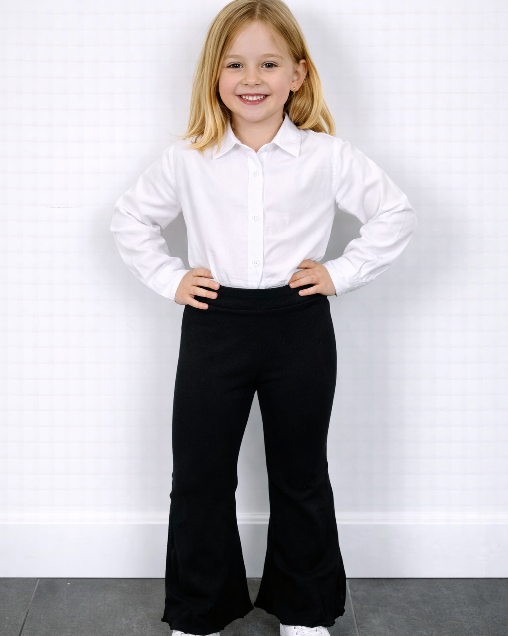 Zwarte flared broek