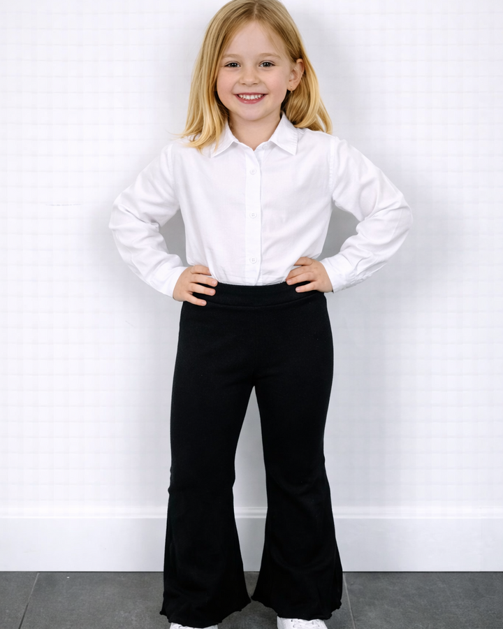 Zwarte flared broek