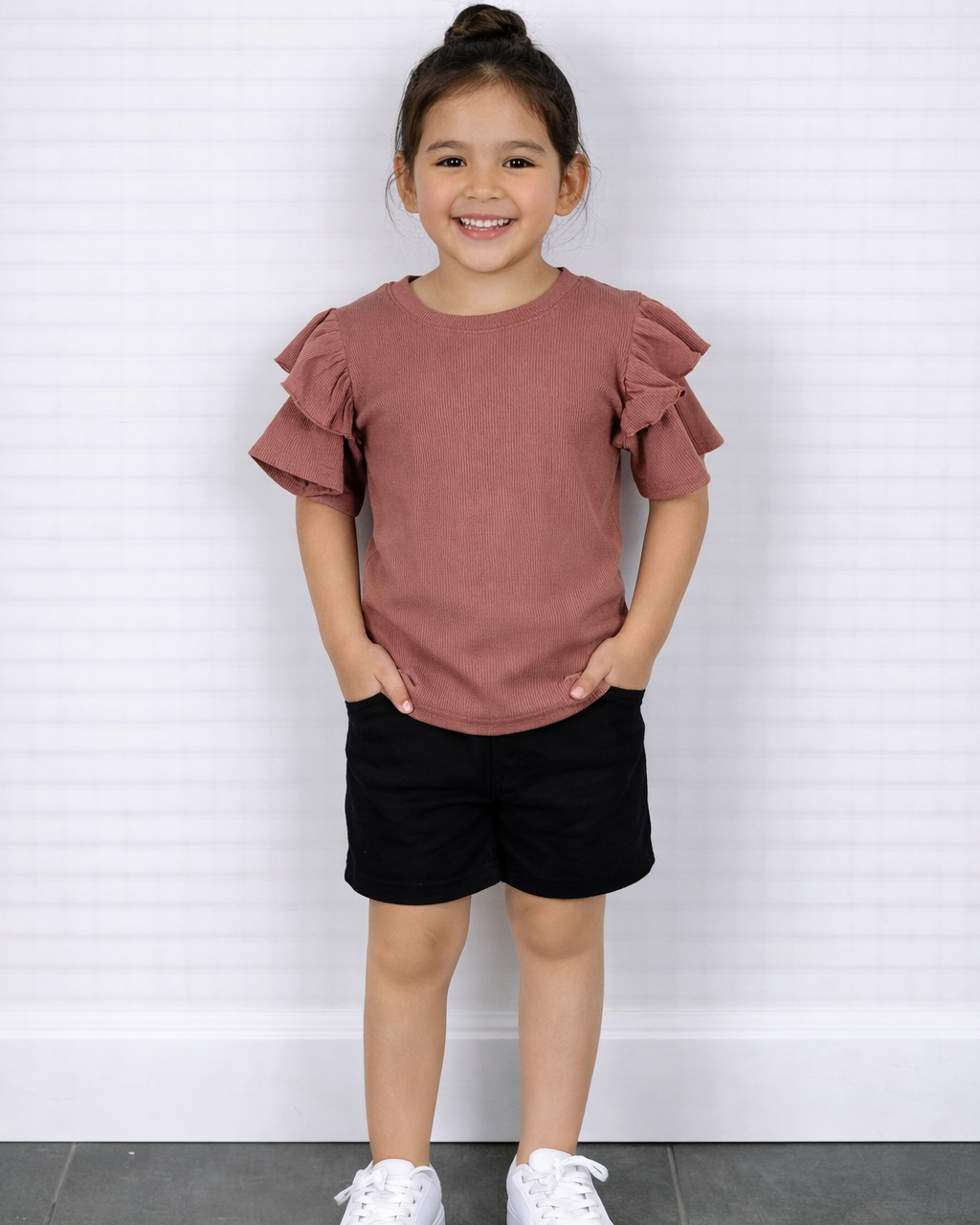 Ruffle shirt klei