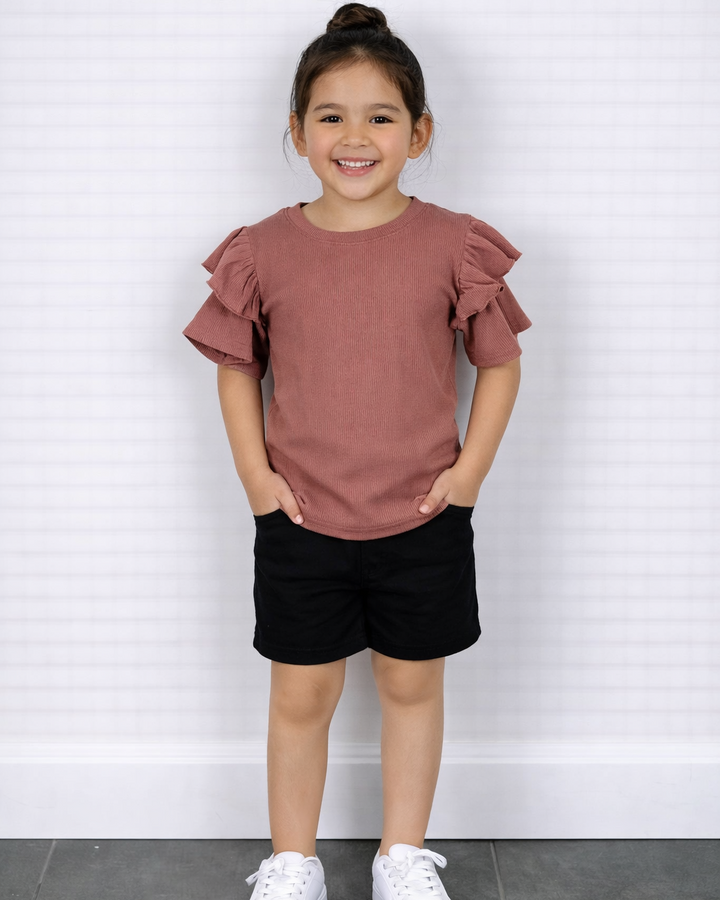Ruffle shirt klei