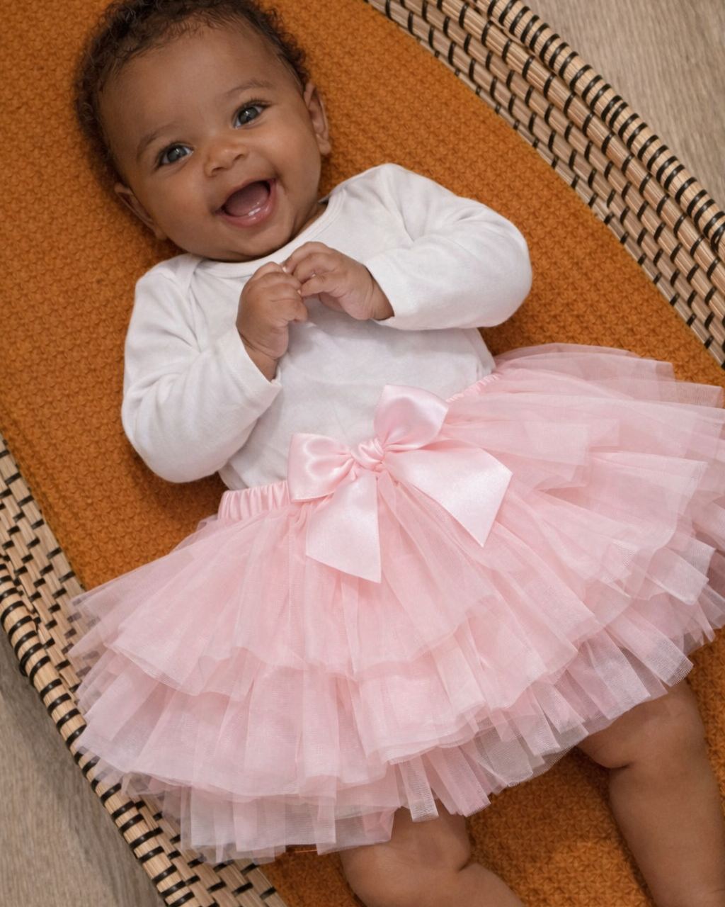 Baby roze tule rokje 