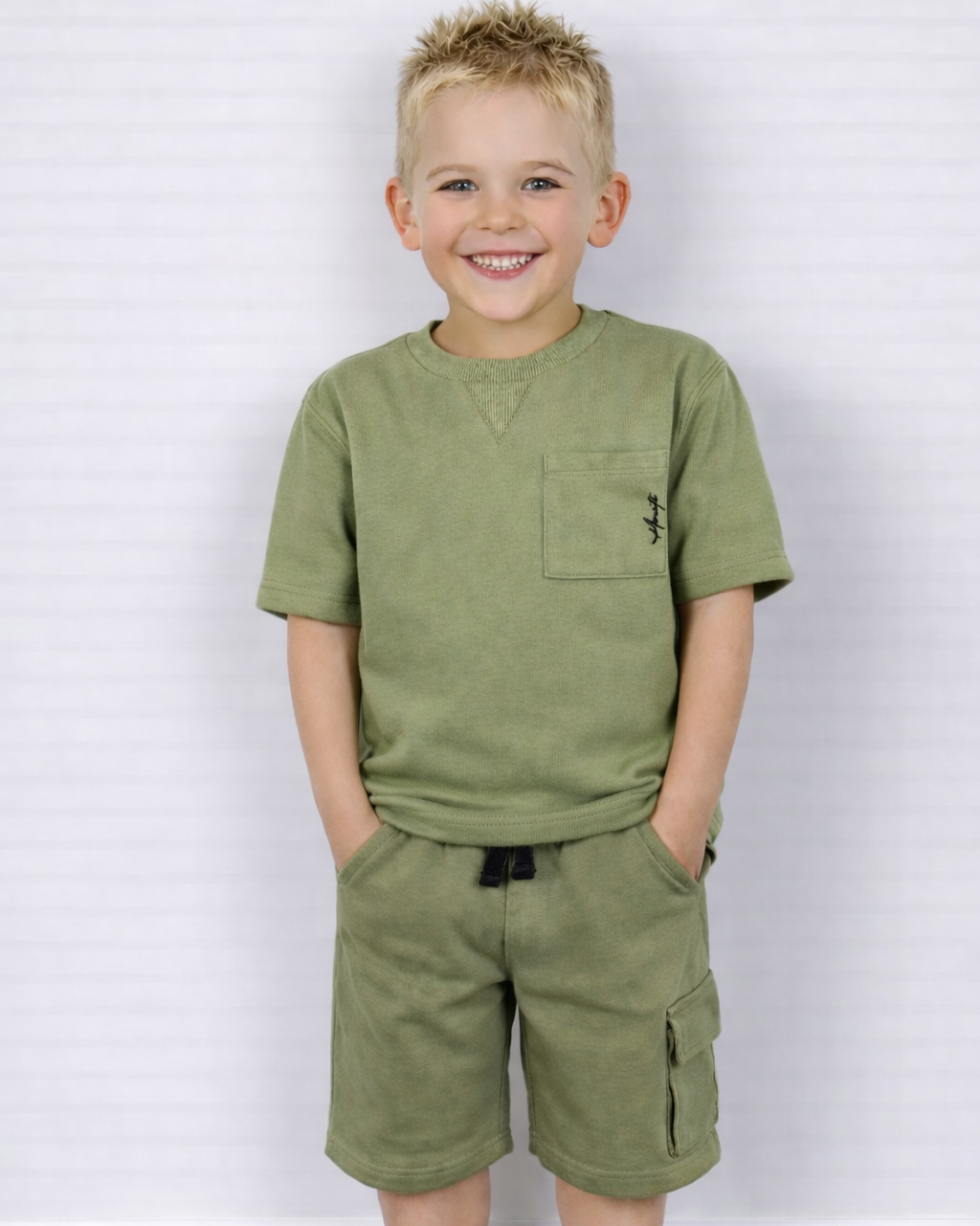 Olijf groen t-shirt 