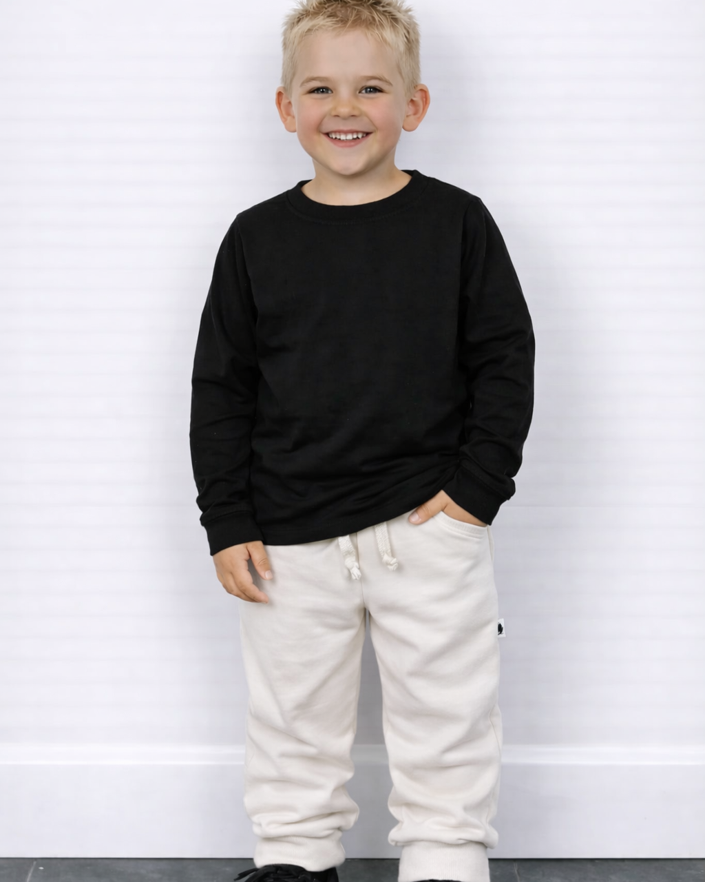 Ecru joggingbroek