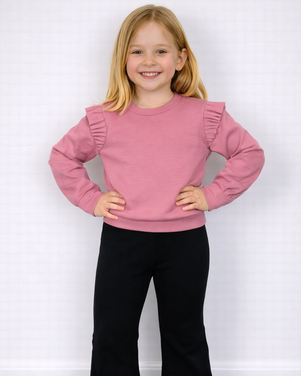Roze shirt met ruffles