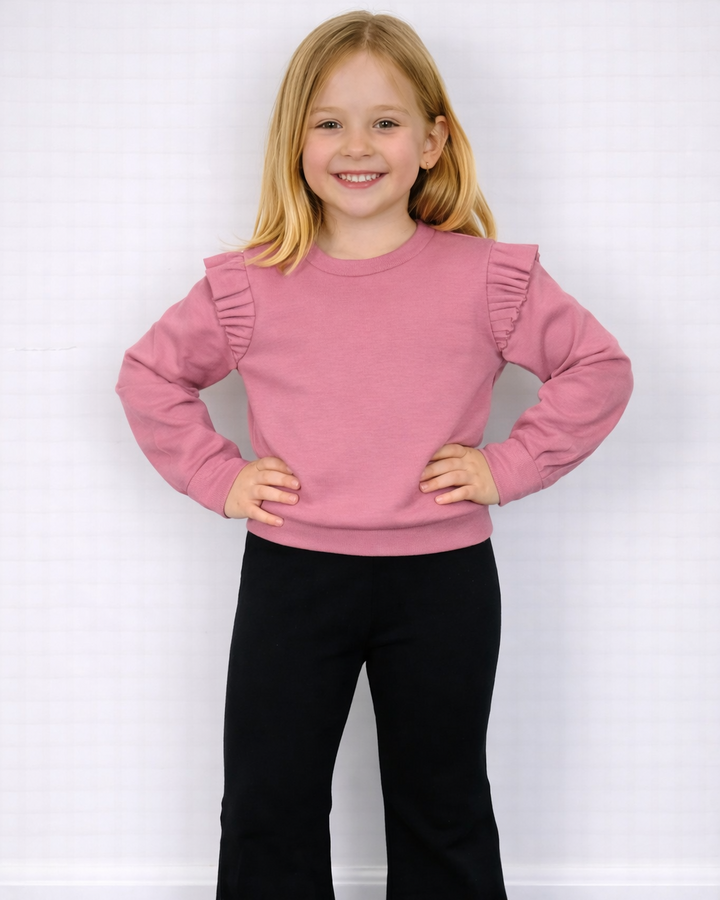 Roze shirt met ruffles