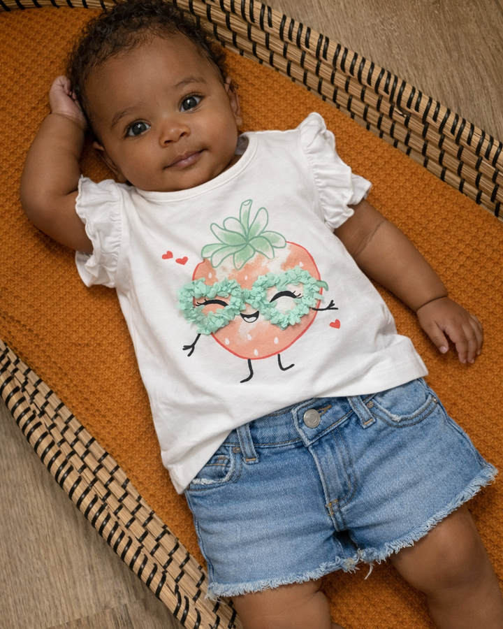 Baby aardbei shirt