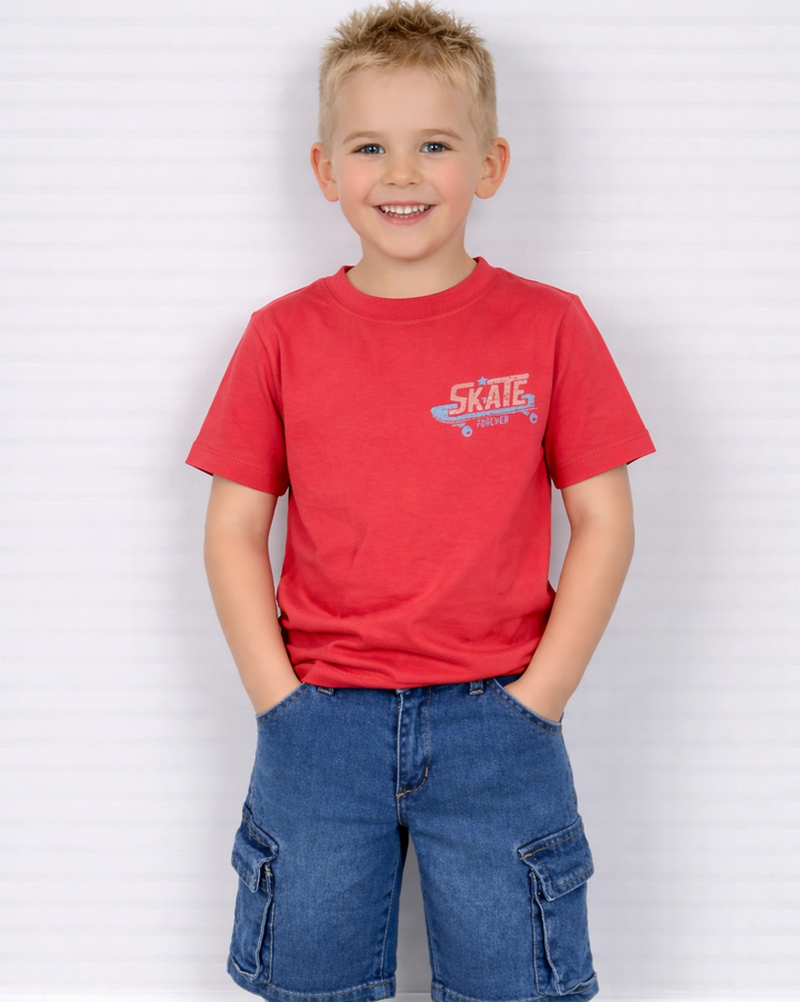 Skateshirt koraal 