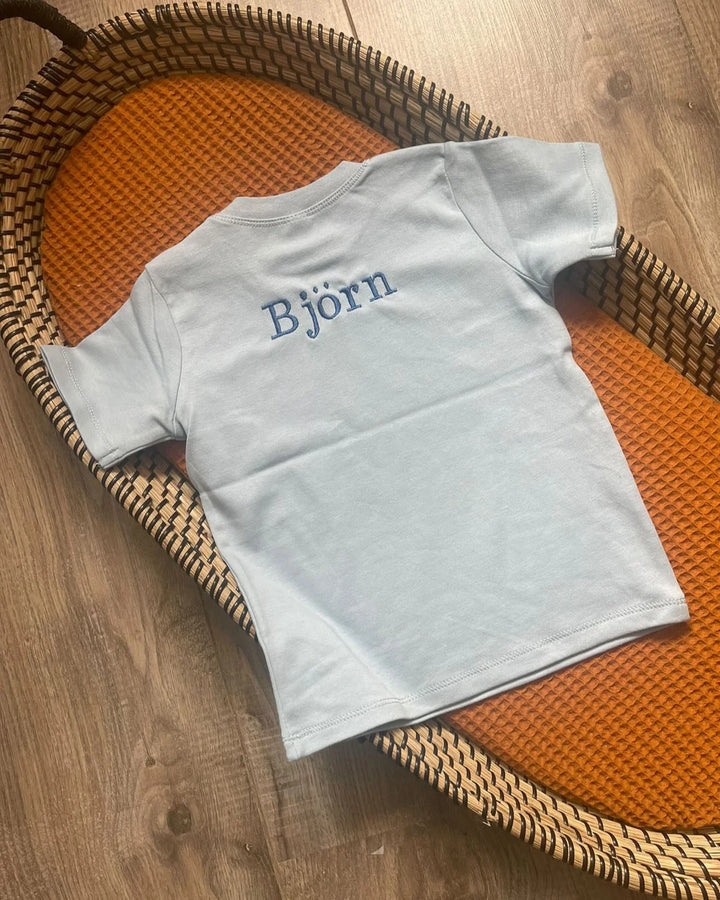 Gepersonaliseerde baby t-shirt met naam