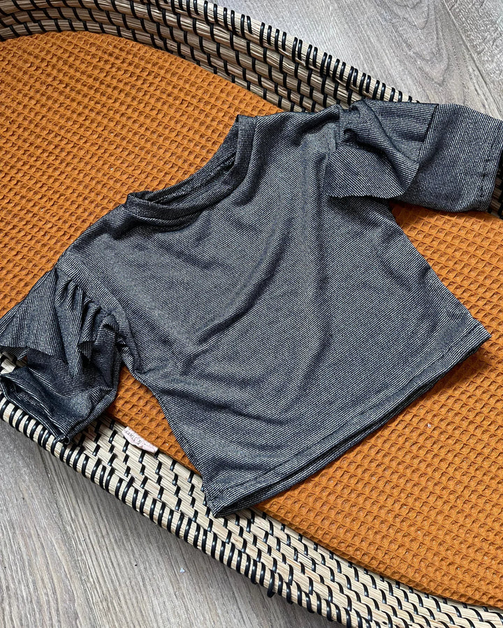 Glitter and glamour zwart baby meisjes shirt