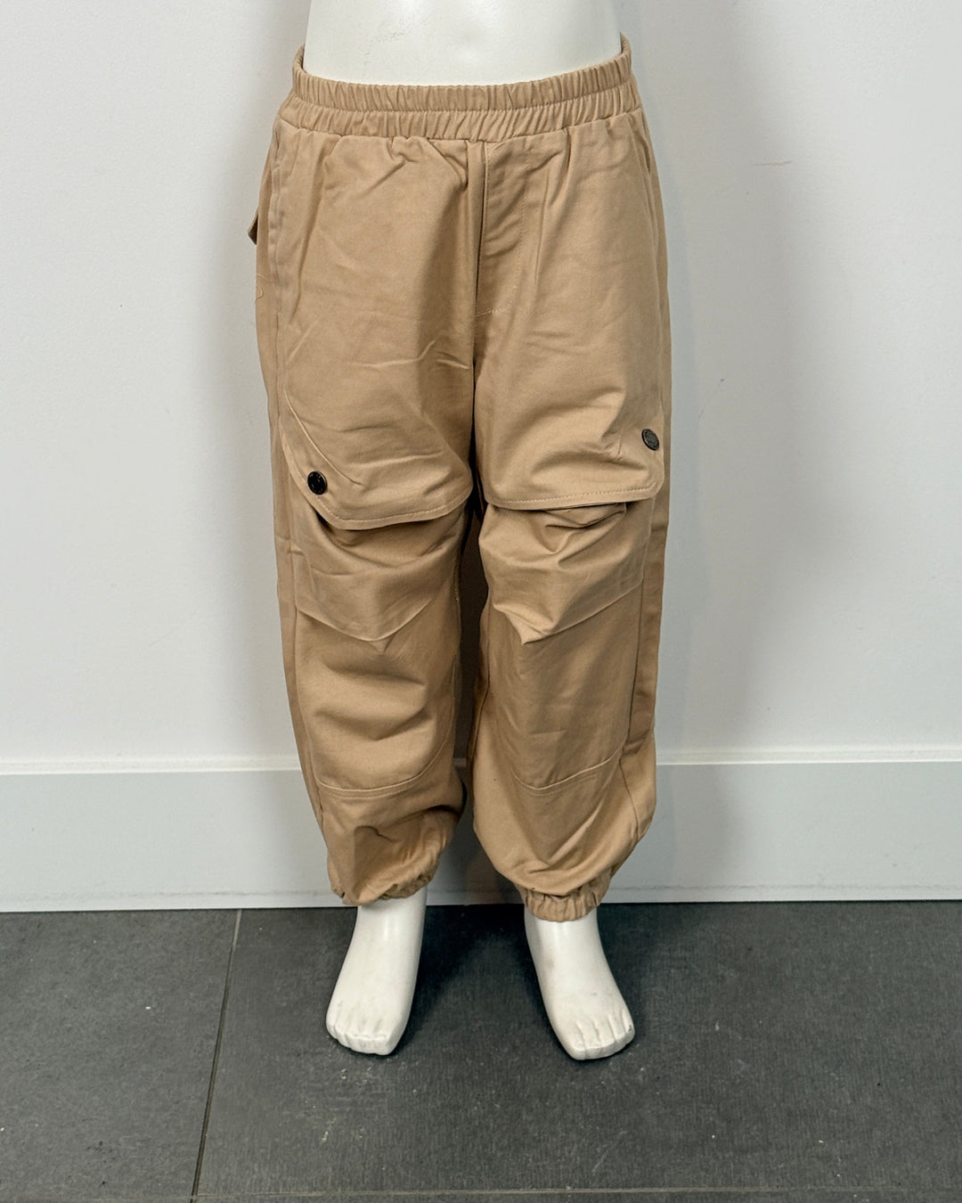 Beige cargo broek