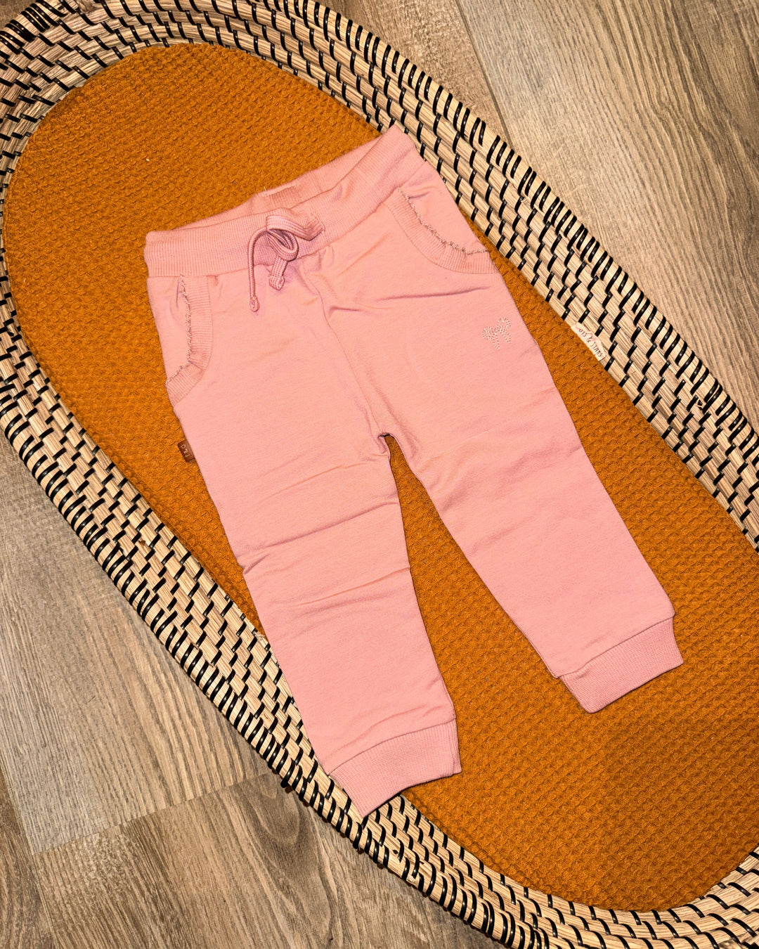 Roze broek met strik detail