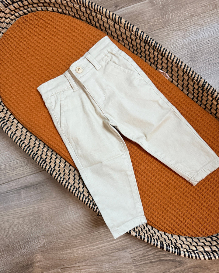 Baby spijkerbroek beige / zand