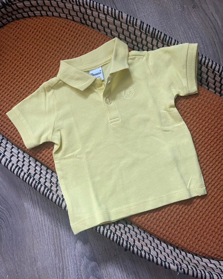 Jongens baby polo shirt geel
