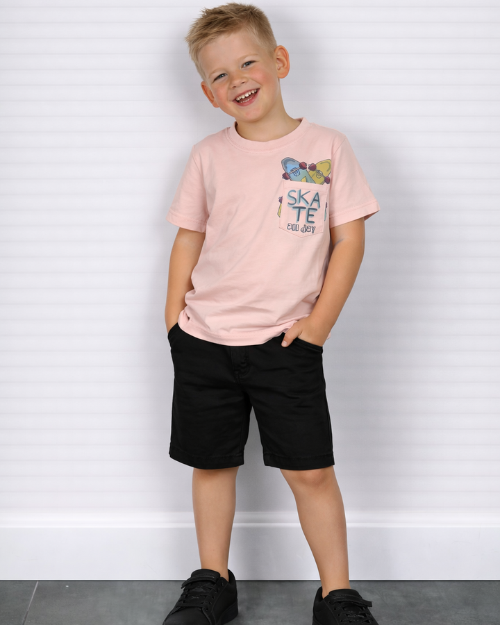 Skateboard shirt roze 