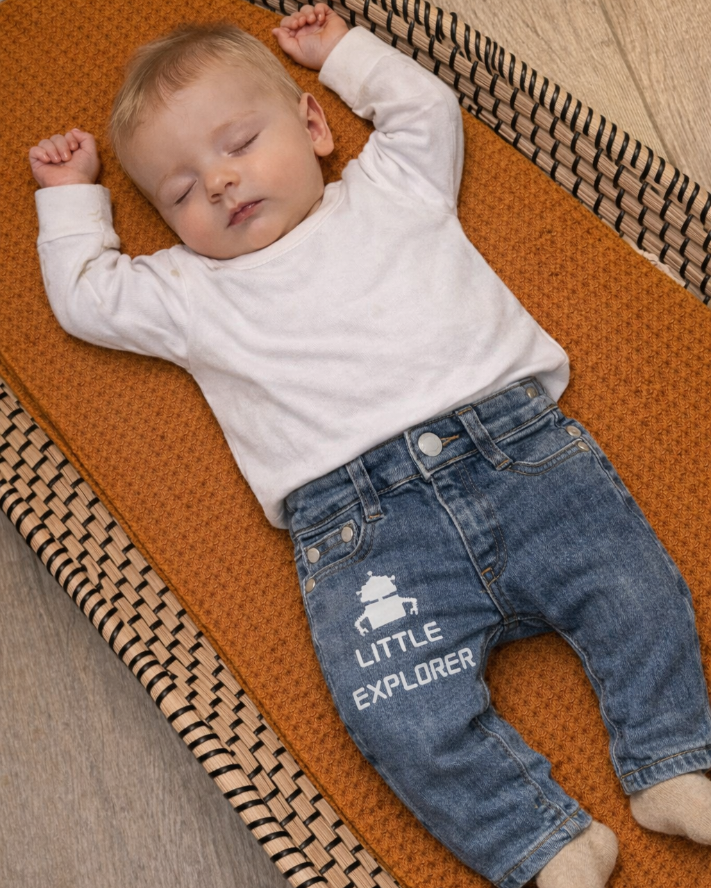 Baby spijkerbroek little explorer